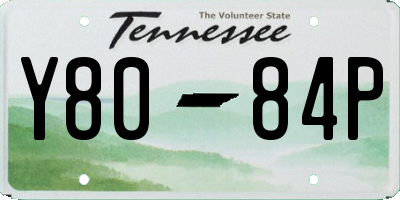 TN license plate Y8084P