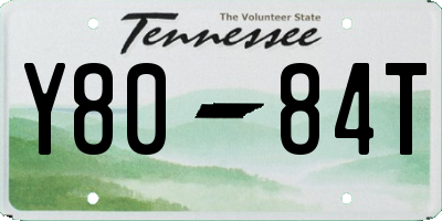 TN license plate Y8084T