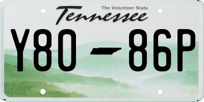 TN license plate Y8086P