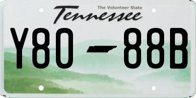 TN license plate Y8088B