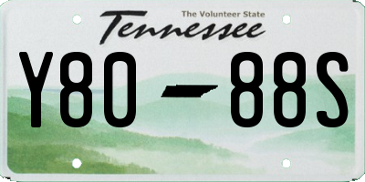 TN license plate Y8088S