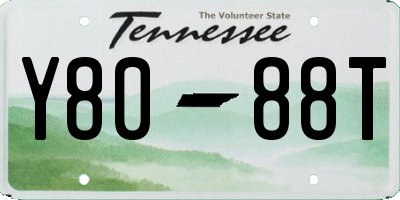 TN license plate Y8088T