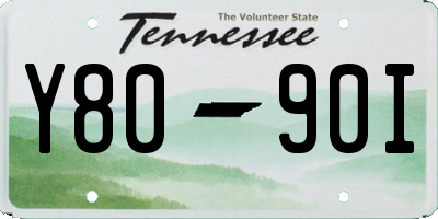 TN license plate Y8090I