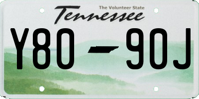 TN license plate Y8090J