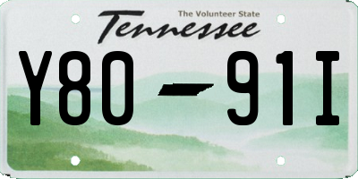 TN license plate Y8091I