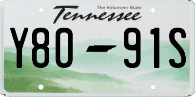 TN license plate Y8091S