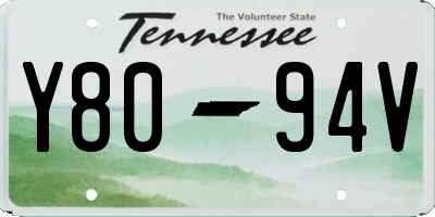 TN license plate Y8094V