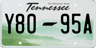 TN license plate Y8095A