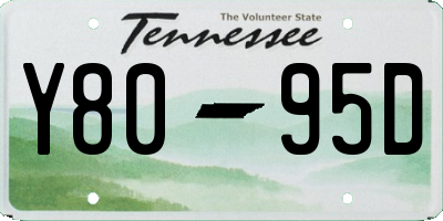 TN license plate Y8095D