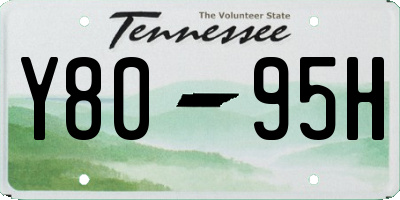 TN license plate Y8095H