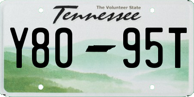 TN license plate Y8095T
