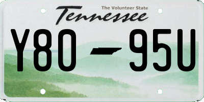TN license plate Y8095U