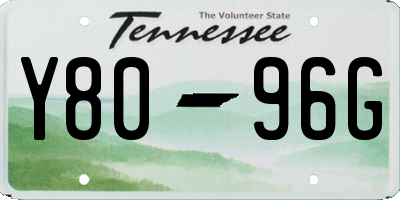 TN license plate Y8096G