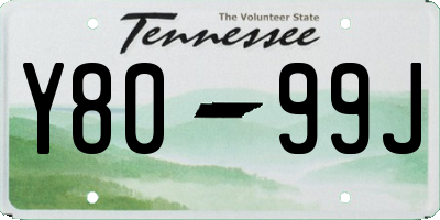 TN license plate Y8099J