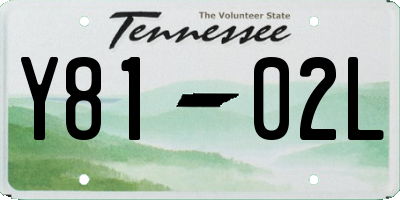 TN license plate Y8102L