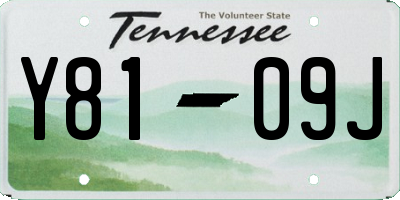 TN license plate Y8109J
