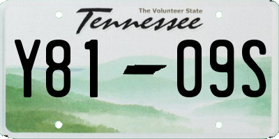 TN license plate Y8109S