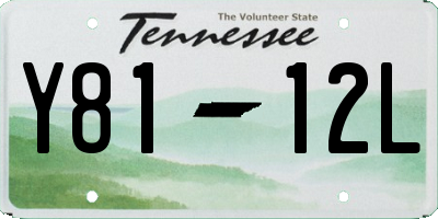 TN license plate Y8112L