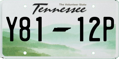 TN license plate Y8112P