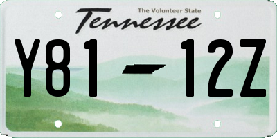 TN license plate Y8112Z