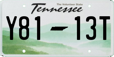 TN license plate Y8113T