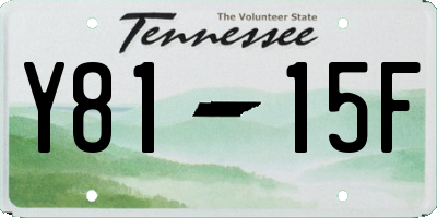 TN license plate Y8115F