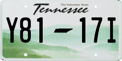 TN license plate Y8117I