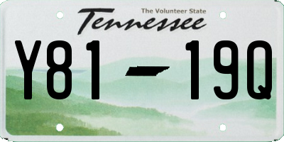 TN license plate Y8119Q