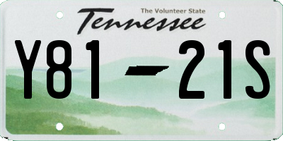 TN license plate Y8121S