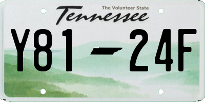 TN license plate Y8124F