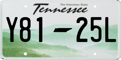 TN license plate Y8125L