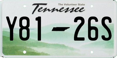 TN license plate Y8126S