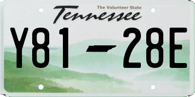 TN license plate Y8128E