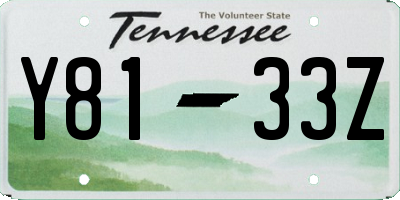 TN license plate Y8133Z