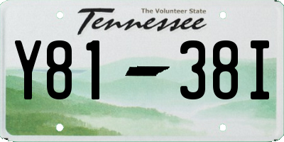 TN license plate Y8138I