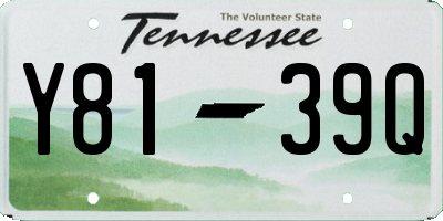 TN license plate Y8139Q