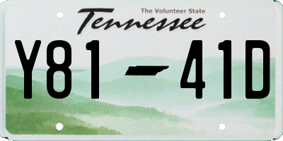 TN license plate Y8141D