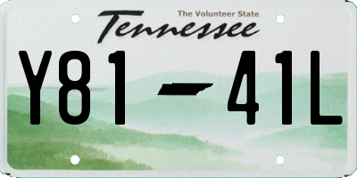 TN license plate Y8141L