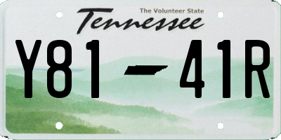 TN license plate Y8141R