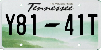 TN license plate Y8141T