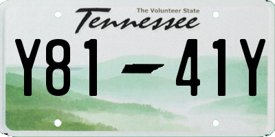 TN license plate Y8141Y