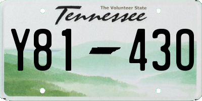 TN license plate Y8143O