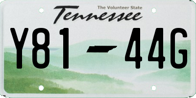 TN license plate Y8144G