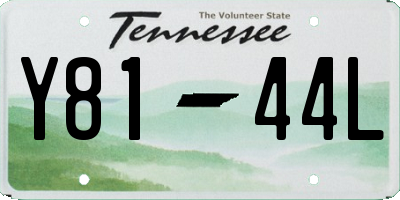 TN license plate Y8144L