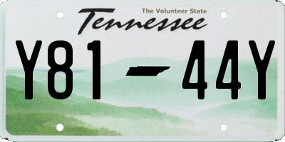 TN license plate Y8144Y