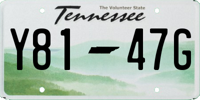 TN license plate Y8147G