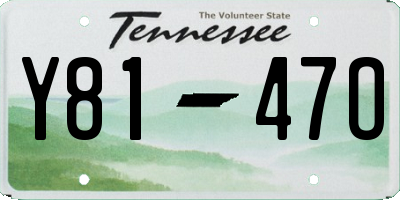 TN license plate Y8147O