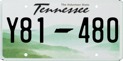 TN license plate Y8148O