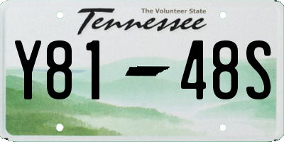 TN license plate Y8148S