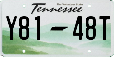 TN license plate Y8148T